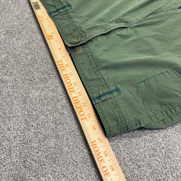 Old navy women wide leg cargo pants sz 12 green baggy gorpcore street wear - Picture 7 of 12